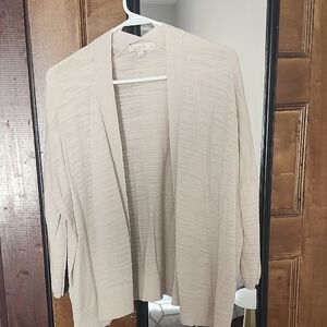 LOFT Women's Beige Cardigan Sweater